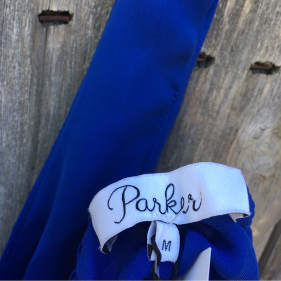 NWT Parker Wales Halter Top Silk Blue M - Picture 6 of 16